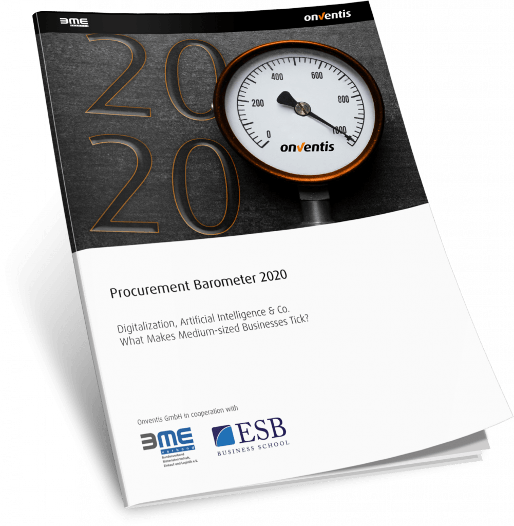 The Procurement Barometer 2020 reveals that medium-sized businesses are still using ERP and Excel for procurement data management, with slow automation progress. Artificial Intelligence is gaining attention but its impact is unclear.