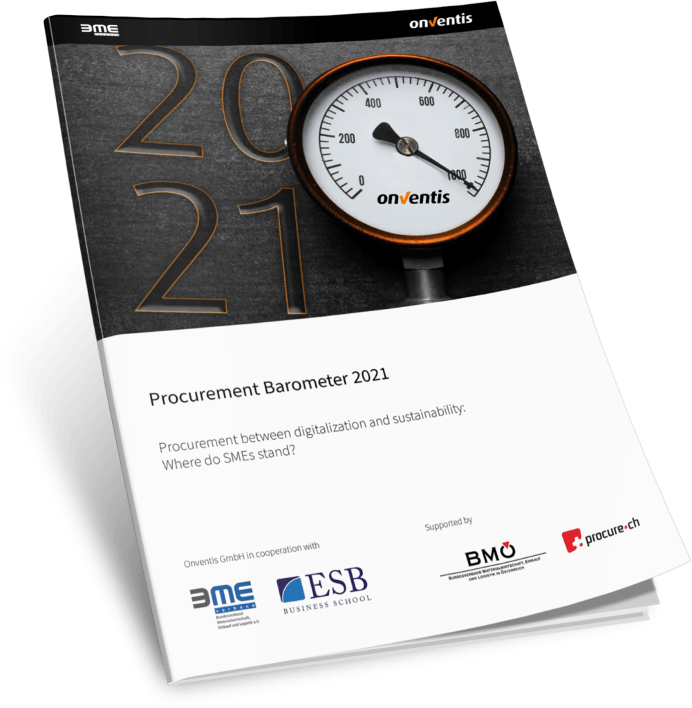 The Procurement Barometer 2021 explores the balancing act between digitalization and sustainability in SME procurement. It highlights progress in digital adoption, with a shift from ERP systems and Excel to more advanced tools. Sustainability is a top priority, with CSR initiatives and supply chain responsibility driving procurement decisions.