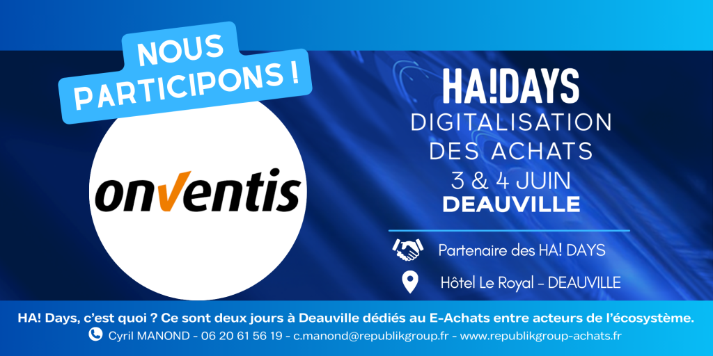 Onventis pour la première fois aux HA! Days